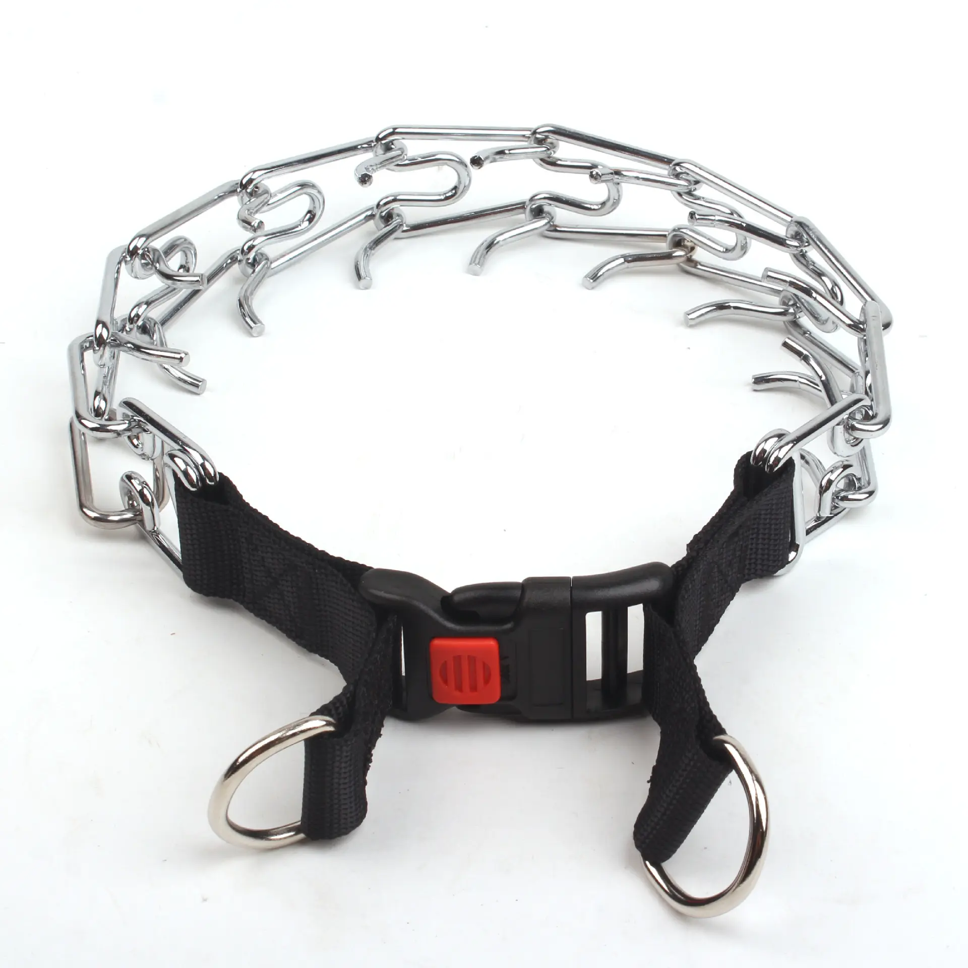 New High Quality Adjustable Stainless Steel Chain Dog Collar Outdoor Training Prong Collar For Dogs