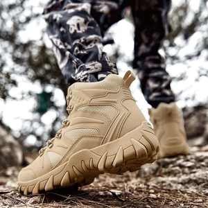 Bottes tactiques améliorées pour hommes, pour le camping en plein air, la randonnée, la pêche, la chasse, chaussures de sport anti-usure - Product Image 1