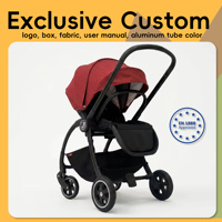 Kit de voyage complet pour poussette Land Leopard Eagle-s, siège auto, porte-bébé pliable, cadre en alliage d'aluminium, capacité de charge de 20 kg, 3 niveaux