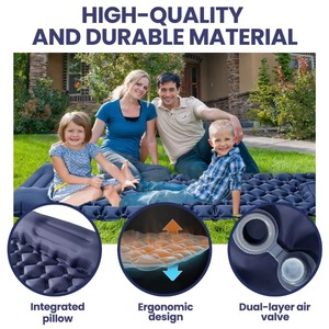 Camping Sleeping Pad Ultra-light Self-Inflating Built-in Foot Pump Durable <b>Waterproof</b> Moisture-Proof Outdoor Air Mattress - Product Image 5