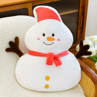 Weihnachtliches Cartoon-Schneemann-Baum-Kissen, Lebkuchen-Puppe, Sofakissen, Dekokissen aus Polyester und PP-Baumwolle, Feiertagsdekoration, Geschenk
