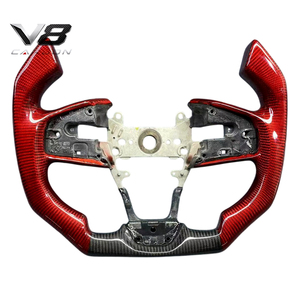 V8carbon pour <span class=keywords><strong>DS3</strong></span> DS4 N ° 4 accessoires intérieurs pour voiture, pièces automobiles, modification, sport, course, volant personnalisé en fibre de carbone véritable - Product Image 5