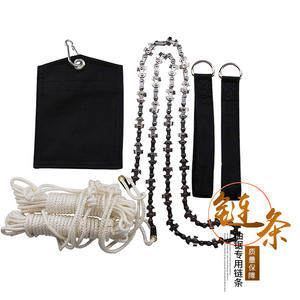 Chaîne de tronçonneuse DIY 48 pouces, 64 maillons, en acier 65Mn, pour taille d'arbres manuelle en jardin, lame de scie pour coupe de branches hautes - Product Image 4