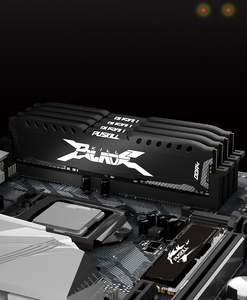 PUSKILL KillX DDR4 โมดูลหน่วยความจำ RAM สำหรับเดสก์ท็อป ดีไซน์ฮีทซิงค์สีดำ ประสิทธิภาพสูงสำหรับเล่นเกม 8GB 16GB 2666MHz 3200MHz - Product Image 5