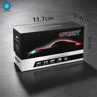 Coche de Carreras RC de Aleación 4WD a Escala 1:64 con Control Remoto 2.4G y por APP, Luces LED, Recargable, Mini Coche de Carreras para Jugar en Escritorio y Colección de Aficionados