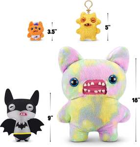 Pour Original 22cm Fuggler drôle laid dent monstre fou lapin mignon Peluche poupées aux yeux larges Fuggler bêtes PP coton jouets enfants - Product Image 3