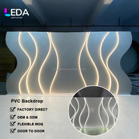 LEDA 2025 Nouvelle Arrivée Lumière de Fond LED Professionnelle Classique Moderne Simple en Acrylique Blanc Taille Personnalisée Événements Mariages Livraison Rapide