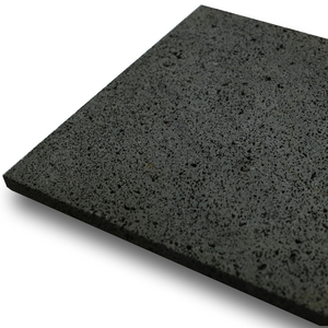 Bali piedra de Lava volcánica con agujero.-piedra de Lava Puka de basalto negro - Product Image 2