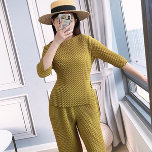2023 Fashion Women Outfit Yiwu Qiudun Import and Export <strong>Tie</strong> <strong>Dye</strong> <strong>Sets</strong> Fashion Wide Leg Pants Women's 2 Piece <strong>Set</strong> - Product Image 2