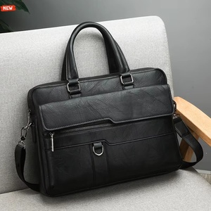 <span class=keywords><strong>Sac</strong></span> à bandoulière pour <span class=keywords><strong>ordinateur</strong></span> portable en <span class=keywords><strong>cuir</strong></span> PU de 14 pouces pour <span class=keywords><strong>homme</strong></span>, style décontracté, tendance, horizontal, type sacoche de facteur - Product Image 4