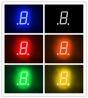 Afficheur LED à 7 segments Houkem 6011 BSR 0,6 pouce 15 mm CA 10 broches optoélectronique avec 2 points
