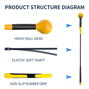 Bastón de Práctica para Calentamiento y Entrenamiento de Swing de Golf al por Mayor, Ayuda para Mejorar la Fuerza, el Ritmo y el Equilibrio - Product Image 2