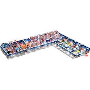 Parco Giochi per <span class=keywords><strong>Bambini</strong></span> al Coperto, Attrezzature Personalizzate per Giochi Morbidi, Piscina di Palline, Scivoli, Trampolino per <span class=keywords><strong>Feste</strong></span> e Giochi al Coperto - Product Image 1