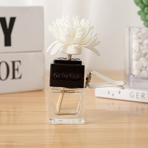 8ml 자동차 향수 에센셜 오일 용기 미니 자동차 향수 디퓨저 빈 유리 병 통풍구 클립 Pe 꽃 - Product Image 4
