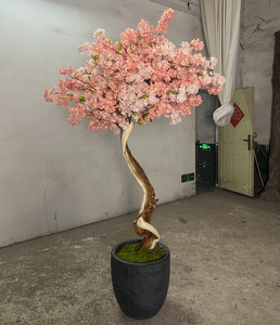 Árbol de bonsái de flor de <span class=keywords><strong>cerezo</strong></span> artificial, árboles bonsái artificiales grandes de imitación para exteriores, árbol bonsái de <span class=keywords><strong>sakura</strong></span> a la venta - Product Image 1
