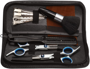 Ciseaux de coiffure portables en acier inoxydable, ciseaux de barbier avec poignée en plastique, outil de coupe de cheveux pour salon - Product Image 6