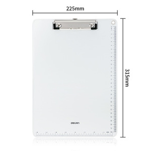 Deli Writing Board A4 Plastic Clip Board With Ruler For Meeting Sketching Note Taking - Product Image 5
