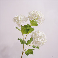 Fleur artificielle hydrangea à toucher réel, tige unique, pour couronne de fleurs artificielles, décoration florale pour salon et table à manger