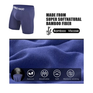 Hago sợi tre đồ lót chất lượng cao phình tăng cường boxer tóm tắt người đàn ông không có chafe tùy chỉnh Hữu Cơ bông tre đồ lót - Product Image 3