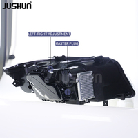 Phares Avant LED pour BMW Série 3 E90 M3 2005-2012, Lentilles LED Modifiées Œil de Serpent avec Feux de Jour Jaune et Blanc