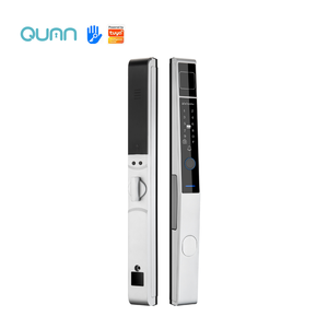 Qunn IP66 étanche extérieur serrures intelligentes mince en alliage d'aluminium porte en bois Compatible Tuya App contrôle Cloud <span class=keywords><strong>connecté</strong></span> via Wi-Fi - Product Image 1