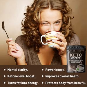 Fabricante <span class=keywords><strong>de</strong></span> café keto sin azúcar, ayuda a aumentar <span class=keywords><strong>el</strong></span> intercambio, quemar calorías, antioxidantes altos, boost energy keto, polvo <span class=keywords><strong>de</strong></span> café - Product Image 4