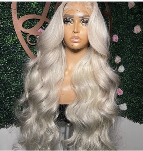 Platinum blonde <span class=keywords><strong>parrucca</strong></span> piena del merletto Brasiliano produttore, corto marrone parrucche dei capelli umani dei capelli commercio all'ingrosso della cina, weavons e parrucche per le donne - Product Image 3