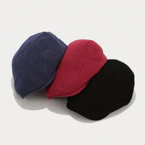 Nouveau design – Béret vintage en velours côtelé pour homme et femme – Collection automne-hiver – Vente en gros - Product Image 2