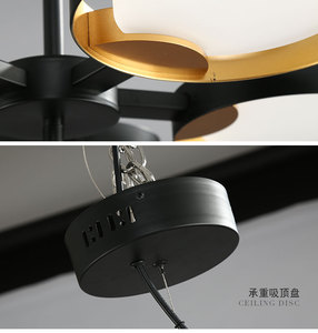 Simig Post moderna semplice metallo <span class=keywords><strong>LED</strong></span> lampada <span class=keywords><strong>a</strong></span> sospensione nuovo Design lampada da parete per soggiorno o camera da letto luce lampadario - Product Image 4