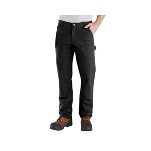 Peto de doble frente de pato flexible, informal, relajado, recto, resistente, para hombre, con <span class=keywords><strong>cremallera</strong></span>, cintura media, tela peinada, antibolitas - Product Image 2