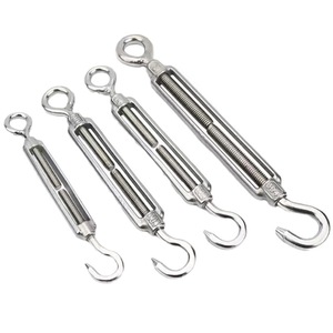 Meiliwei Tensor de Acero Inoxidable 304 con Gancho y Ojo, Cuerpo Abierto, Métrico, Rosca Derecha, Capacidad de Carga 2500kg - Product Image 3