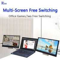 FHD 1080p LED TFT Monitor de pantalla táctil portátil de 15,6 pulgadas con altavoz incorporado para computadora portátil PC Teléfono móvil