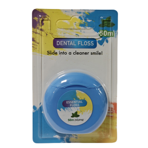 Boîte de <span class=keywords><strong>fil</strong></span> <span class=keywords><strong>dentaire</strong></span> portable ronde de 50 m, saveur menthe, lisse et résistante à la rupture, pour nettoyer l'espace interdentaire - Product Image 2