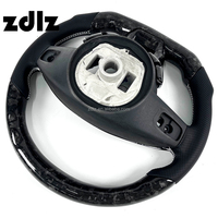 Volante Personalizado de Fibra de Carbono Forjado con Cuero Perforado LED para Mercedes Benz W205 W204 W202 W203 AMG 2016 2017 2018, Interior de Auto