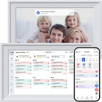 Marco de Fotos Digital con Pantalla Táctil WiFi de 10.1 Pulgadas, 32GB, 72% sRGB, 1280x800P HD, Almacenamiento MP4, Rotación Automática, Tabla de Tareas, Marco de Pared