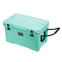 Glacière thermique pliable moderne 75L avec roues, en LLDPE, logo personnalisé, portable pour camping extérieur et stockage de glace sèche