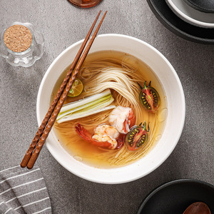 Tazón de Comedor de Diseño de Alta Calidad, Moderno, Minimalista, de Color Sólido, con Patrón de Piedra, de Cerámica, para Restaurantes y Hostelería - Product Image 2