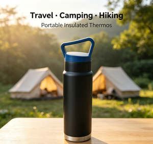 Botella de Agua de Acero Inoxidable de Doble Pared de 450 ml con Tapa y Asa Portátil, a Prueba de Fugas, Ecológica, para Camping y Viajes, con Logotipo Personalizado - Product Image 2