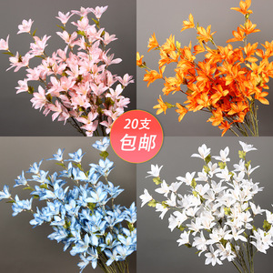 Fleurs artificielles de lys de pluie en soie pour décoration de mariage, 20 pièces, pour intérieur et extérieur, décoration de la maison - Product Image 2