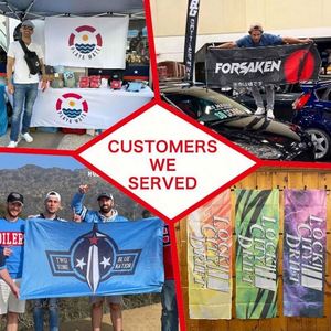 ธงโพลีเอสเตอร์ขนาด 100x150 ซม. พิมพ์ลายแบบ Dye Sublimation สองด้าน ทนทานต่อรังสียูวี พร้อมโลโก้ตามสั่ง จัดส่งรวดเร็ว สำหรับงานอีเว้นท์และธุรกิจ - Product Image 3