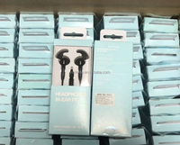 Earphone Olahraga Berkabel Kontrol Pabrik, Headset In-Ear Handsfree, Headphone Universal 3.5mm untuk Samsung S6 S7 Note5