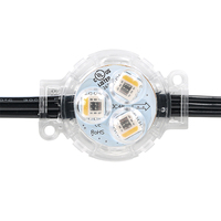 Guirlande lumineuse de Noël permanente SHIJI DC48V 30 mm 3 LED adressables UCS2904 RGBW à pixels LED
