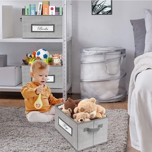 Cubes De Stockage pliables avec Étiquettes Tissu Boîte De <span class=keywords><strong>Rangement</strong></span> pour Organiser - Product Image 6