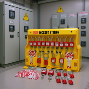 Kit de verrouillage et d'étiquetage de sécurité électrique 60 pièces, cadenas industriels pour centrales électriques et équipement de support pour salles blanches - Product Image 2