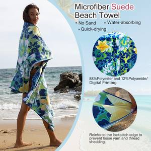 منشفة شاطئ مخصصة بطباعة ألوان كاملة كبيرة الحجم من المايكروفايبر في صالة الألعاب الرياضية * 80 - Product Image 1