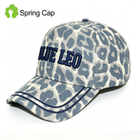Gorras de Béisbol Personalizadas con Logotipo Bordado en 3D para Damas, Mujeres, Niñas y Hombres, Diseño de Guepardo y Leopardo, Dos Tonos