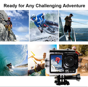 Hot 20M pixel 4K60fps Dual Màn hình màu thể thao cam 6-aixs EIS Wifi kết nối hành động Máy ảnh không thấm nước 30m với trường hợp hành động Cam - Product Image 5
