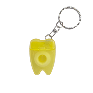 OEM Оптовая Портативный Мини Зуб Форма Зубная Нить Брелок Вощеный Мята Нейлон Флоссер Брелок Для Путешествий - Product Image 6