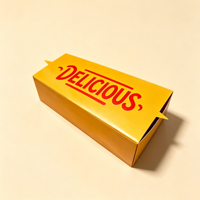 Boîtes d'emballage alimentaire pliables de grande capacité en papier kraft fabriqué à partir de matériaux recyclés, formes personnalisées, pour la restauration rapide, les frites