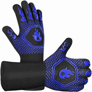 RAYBIN Customized Reversible Fireproof Silicone Heat Resistant Bbq Gloves for Grill Premium - Product Image 3